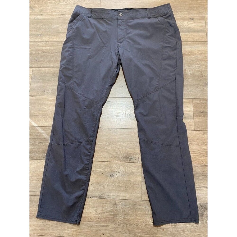 Kuhl Deceptr Tapered Pants Men 42x34 Gray Nylon Stretch UPF Hiking Outdoor